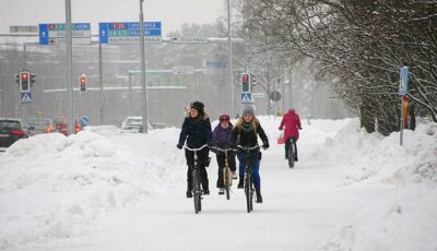 FINLAND – Oulu, the winter capital of bicycle !